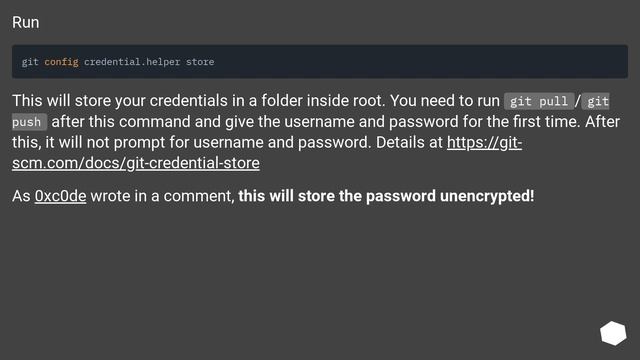 How do I disable password prompts when doing git push/pull? смотреть онлайн