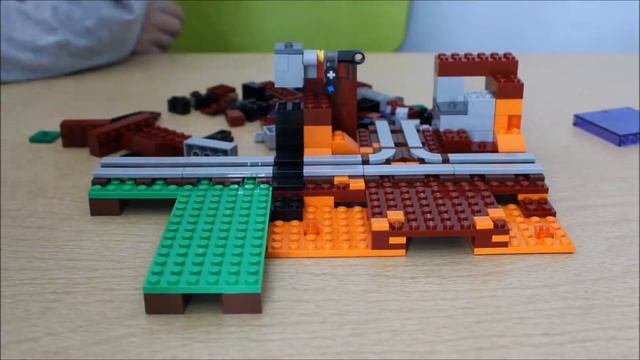 LEGO Minecraft the Nether Portal 21143 Speed Build Review Time Lapse смотреть онлайн