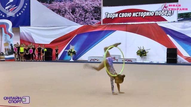 Художественная гимнастика Калмыкова Софья 2012 6 лет художественная гимнастика обруч смотреть онлайн