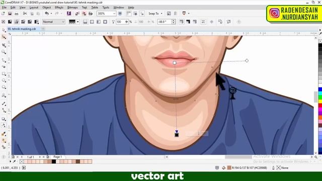 2 tehnik menghaluskan warna kulit vektor coreldraw смотреть онлайн