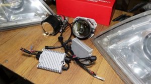 Фары Вольво ФШ Вольво ФМ . Установка BI-LED модулей в штатные фары Вольво ФШ 12 и Вольво ФШ 13