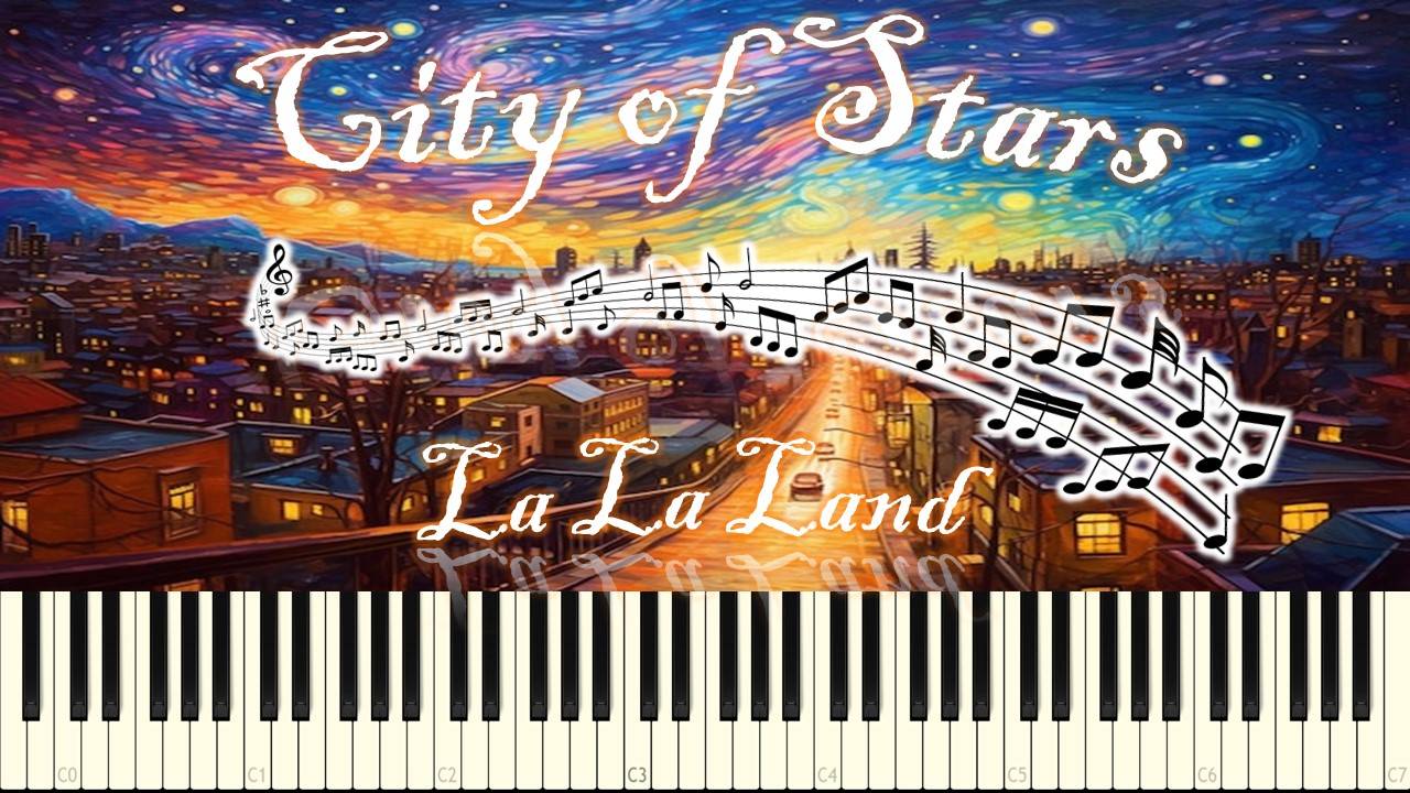 City of Stars (La La Land) piano tutorial [НОТЫ + MIDI] смотреть онлайн