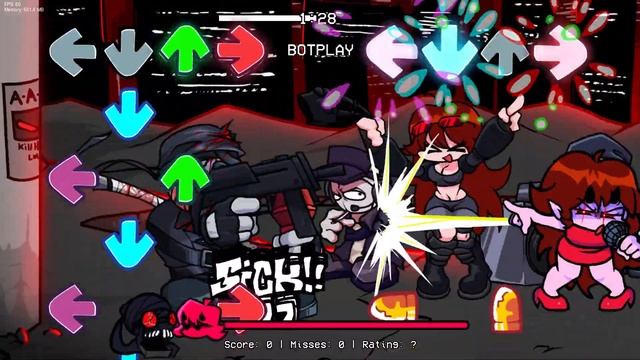 Friday Night Funkin' Hank & GF Sings Gunpowder! смотреть онлайн