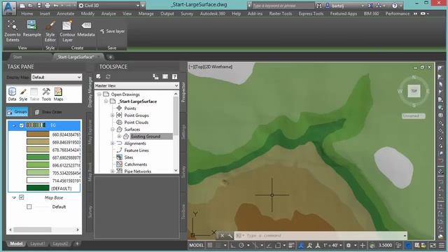 Improve Civil 3D large surface performance using the Map Display Manager смотреть онлайн