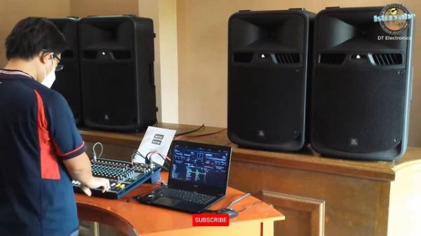 Sound Logic 15A Powered Speaker | Soundcraft EFX12 | Setup And Sound Check