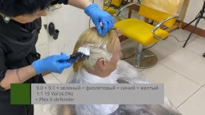 Из красно-коричневого в светлый русый блонд. Удаление красного цвета волос и последующее тонировани