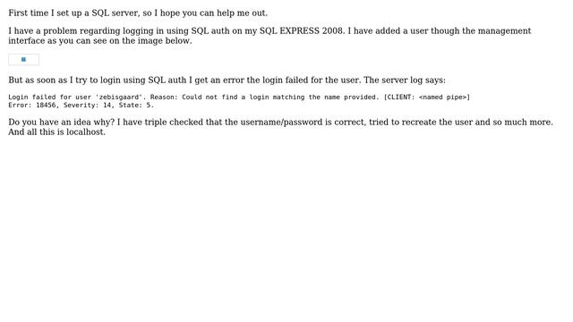 DevOps & SysAdmins: Login problems on SQL EXPRESS using a user (2 Solutions!!) смотреть онлайн