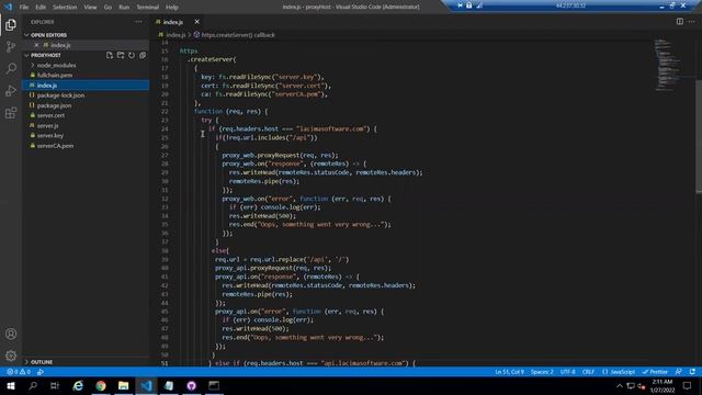 Hosting react and nodejs on same server using multiple domain смотреть онлайн