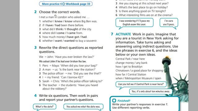 9 класс тема: Reported Speech Questions
