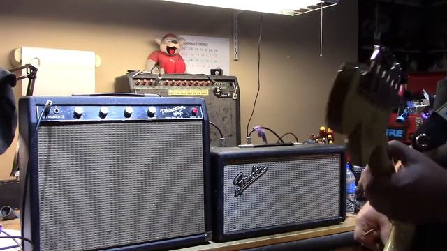 1963 6G15 Fender Blackface Reverb Unit and 6G2 Princeton Demo смотреть онлайн