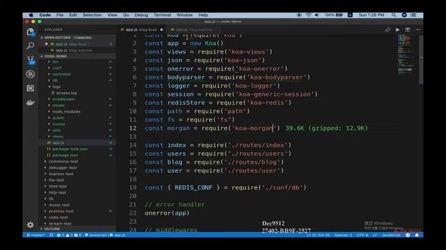 10.9 使用 Koa2 重构博客项目 | 日志 —— Node.js 从零开发个人博客项目 смотреть онлайн