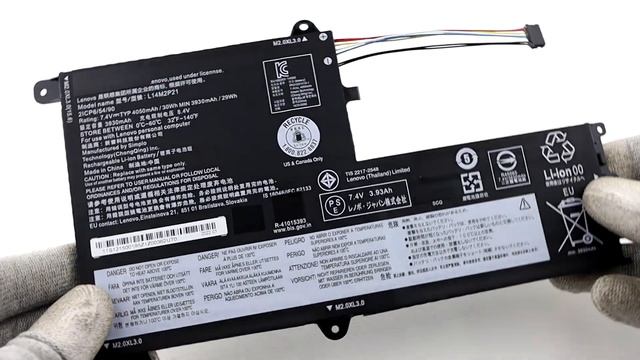 Аккумулятор для Lenovo 330S-14IKB (7.4V 4050mAh) ORG p/n: L14M2P21 L14L2P21 смотреть онлайн