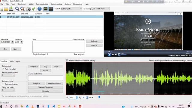 How to Create External Subtitle File For a Video | SRT. File | Bangla смотреть онлайн