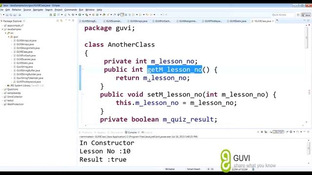 Java PRO tutorial Session 2 Getter and setter in English смотреть онлайн