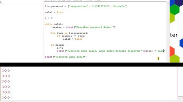 Python Dasar - 08 - Perulangan While, For & Nested Loop (Tutorial Indonesia) смотреть онлайн
