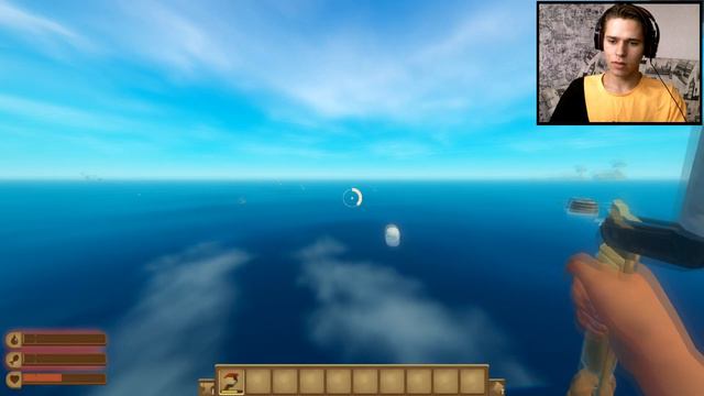 ПЫТАЕМСЯ ВЫЖИТЬ В ОКЕАНЕ С АКУЛАМИ | Raft #1 смотреть онлайн