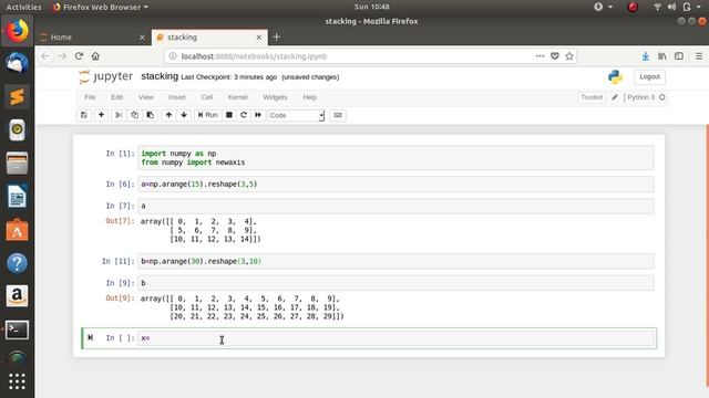 Numpy horizontal stacking смотреть онлайн