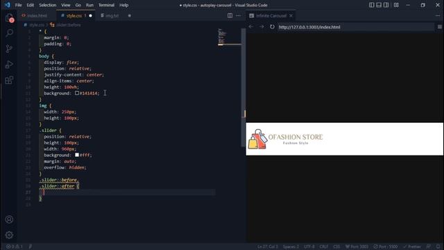 How To Create Infinite Autoplay Carousel Using HTML And CSS | No JavaScript | No JQuery смотреть онлайн