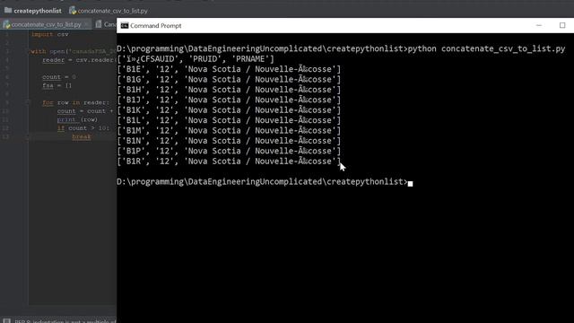 CSV Column To Python List смотреть онлайн