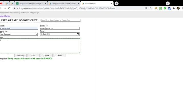 CRUD operation on Google Spread Sheet using Google App script, HTML and JavaScript - CodyLab смотреть онлайн