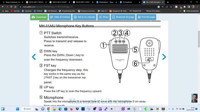 YAESU MH-31 ,FIST MICROPHONE TONE BUTTON FUNCTIONS & MORE смотреть онлайн