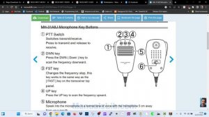 YAESU MH-31 ,FIST MICROPHONE TONE BUTTON FUNCTIONS & MORE