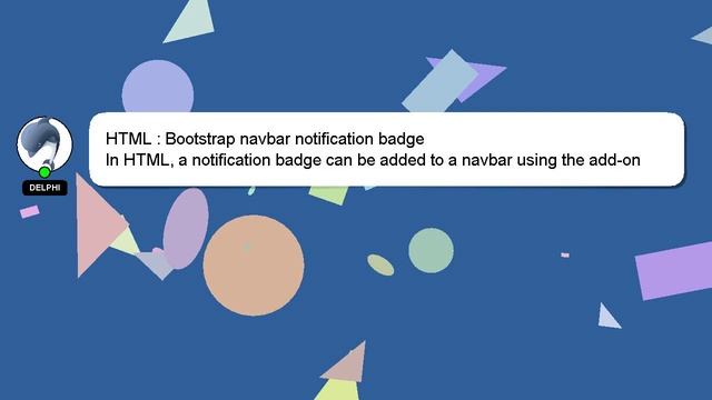 HTML : Bootstrap navbar notification badge смотреть онлайн