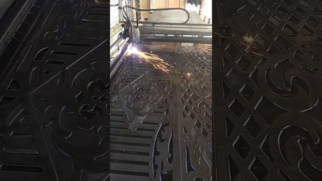 Плазменная резка  узоры на металле