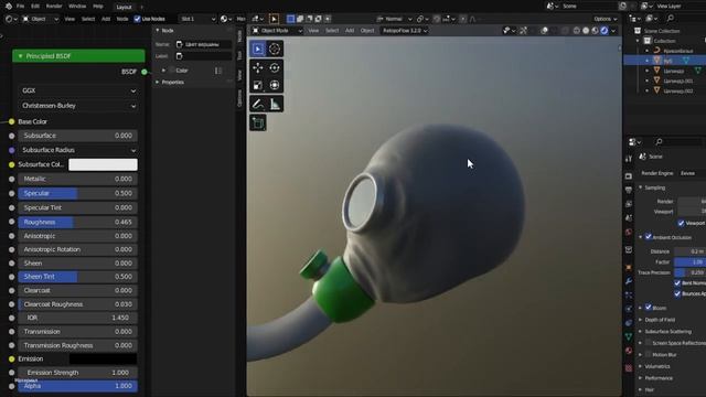 3d model of a gas mask portfolio смотреть онлайн