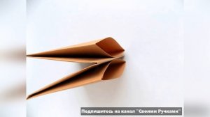 Как сделать собачку из бумаги на руку..Поделки с детьми.Своими ручками.