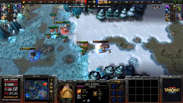 FoCuS (O) vs Chaemiko (H) 워크3 B2W 코리안 인비테이셔널 2차전 - Warcraft 3 B2W Korean Invitational смотреть онлайн