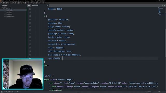 HTML. Создание анимированной кнопки на HTML/CSS смотреть онлайн