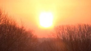 Футажи, восход-солнца-солнце-оранжевый-небо