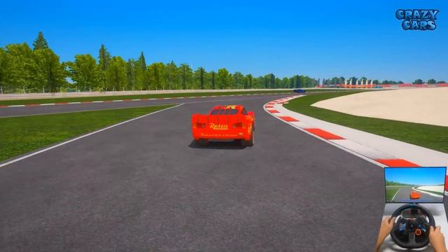 Crazy Cars Race Nürburgring McQueen VS Jackson Storm The King Chick Hicks Manny Flywheel & Friends смотреть онлайн