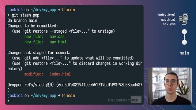 Git Stash Tutorial смотреть онлайн