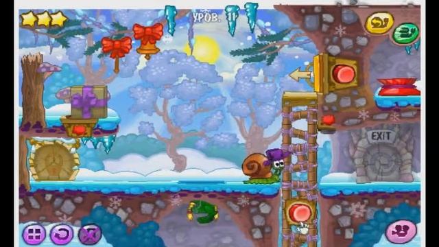 Обзор игры Улитка Боб 6:Зимняя история смотреть онлайн