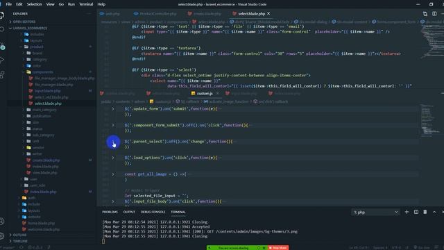 Laravel 8 ecommerce 11 - ( image management with image intervention package. product insert. ) смотреть онлайн