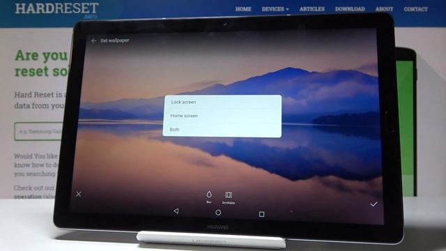 How to Set Up Home Screen / Lock Screen Wallpaper in HUAWEI MediaPAD M5 смотреть онлайн