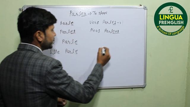 Parler (to talk/speak) - Present Tense (French verbs conjugated by Lingua Frenglish). смотреть онлайн