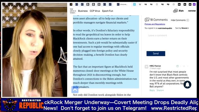 White House & BlackRock Merger Underway! Covert Meetings Drop Bombshell! смотреть онлайн
