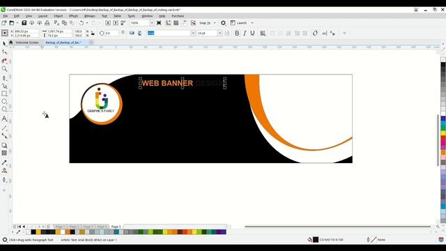 Web Banner Design In CorelDraw||Web Banner Design|| #youtube #viral #coreldraw #banner смотреть онлайн