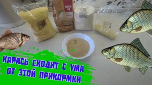 За этой прикормкой карась приплывает со всего водоёма Уловистая прикормка на карася своими руками