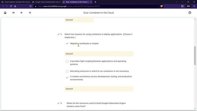 Quiz: Containers in the Cloud | Google Cloud Fundamentals: Core Infrastructure | GCCP | смотреть онлайн