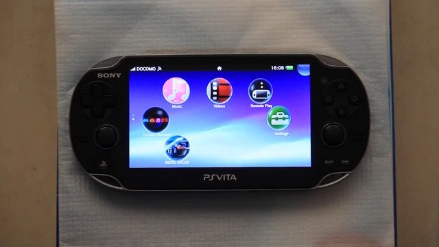 PSVita menu and Ridge Racer gameplay смотреть онлайн