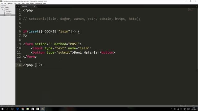 PHP Eğitim Seti #21 - Cookie Kullanımı смотреть онлайн