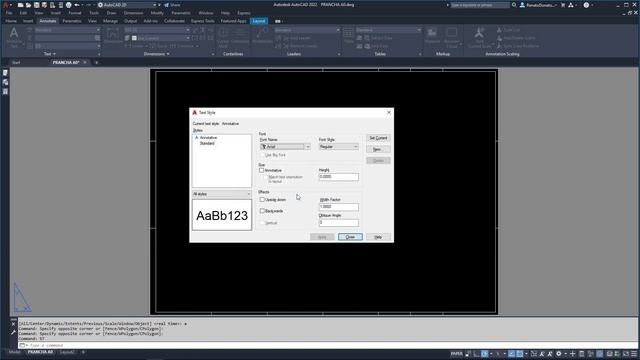 AutoCAD 2022 | Configuração do Text Style смотреть онлайн