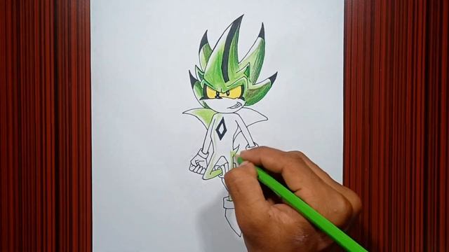 Drawing Green Sonic⚡ - Time-lapse | Solday Artist смотреть онлайн