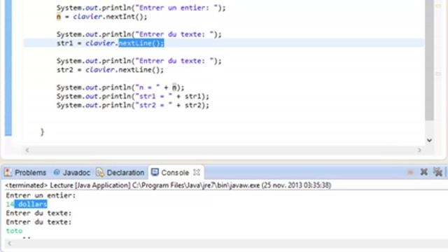 PROGRAMMER EN JAVA (Débutant) - 14 - La méthode nextLine() et ses caprices смотреть онлайн