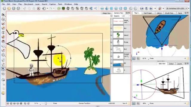 The 3D Camera in Storyboard Pro 3D смотреть онлайн
