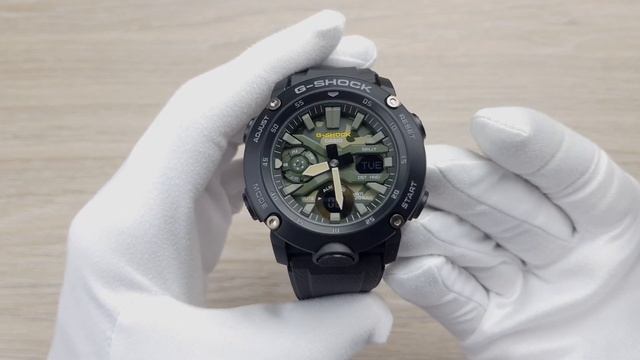 Чёрный G-SHOCK и Камуфляж / Casio GA-2000SU-1A